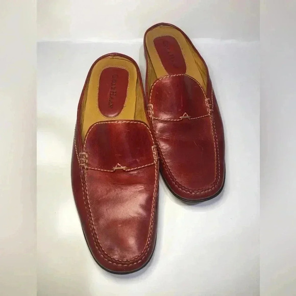 Cole Haan Women Shoe Red Mule Slide Flat Pre Owned 7.5 (see photos). - Picture 7 of 14